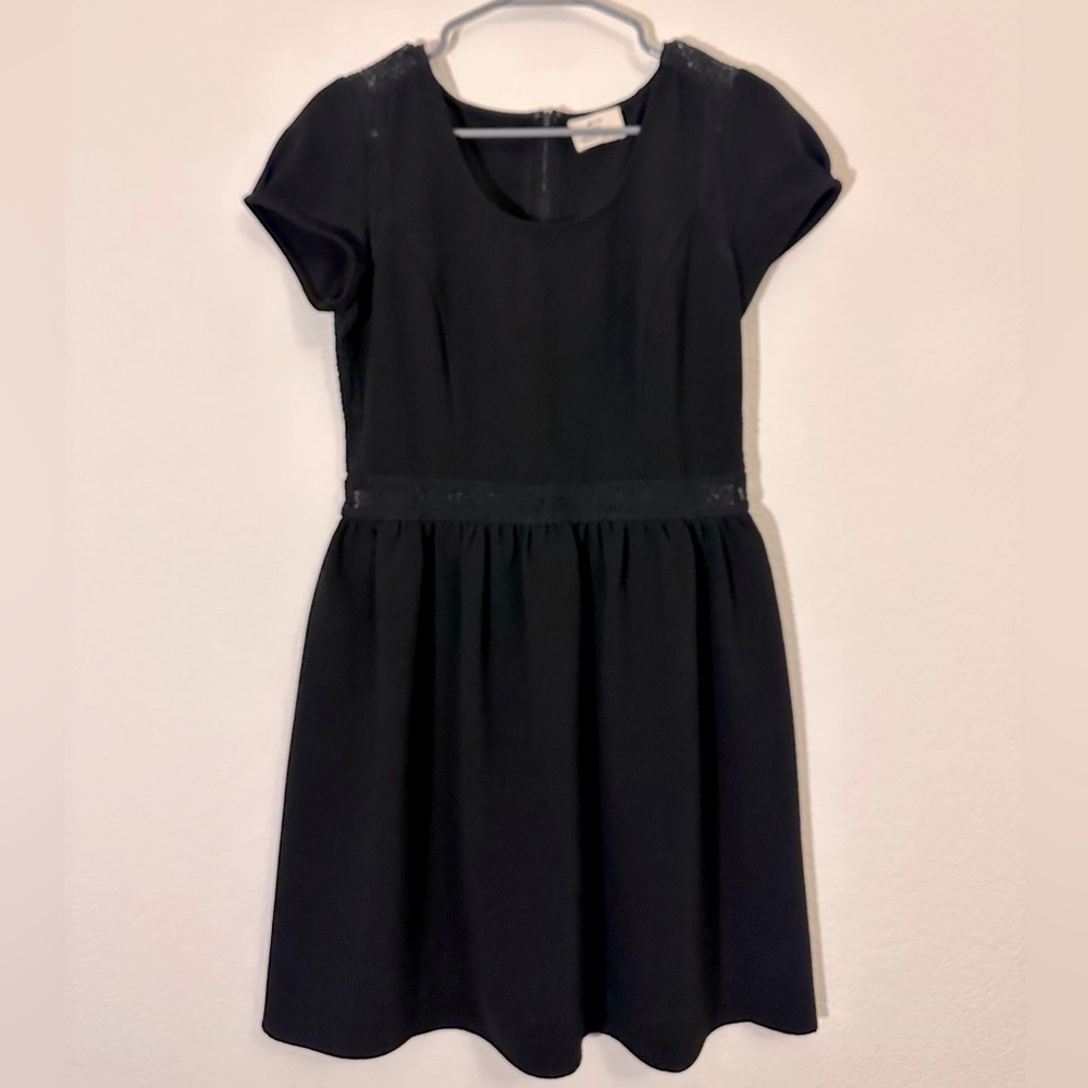 Pins and Needles Short Sleeve Little Black Dress A-line Party Dress Size 10